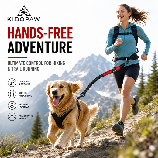 Hands-Free Dog Running Leash - Bungee Style