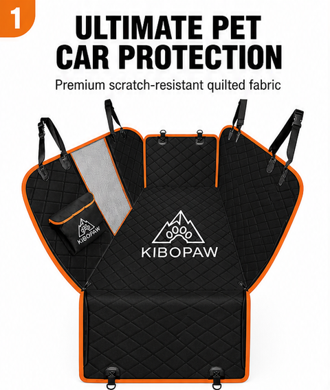 Premium Pet Car Seat Cover - Hammock Style