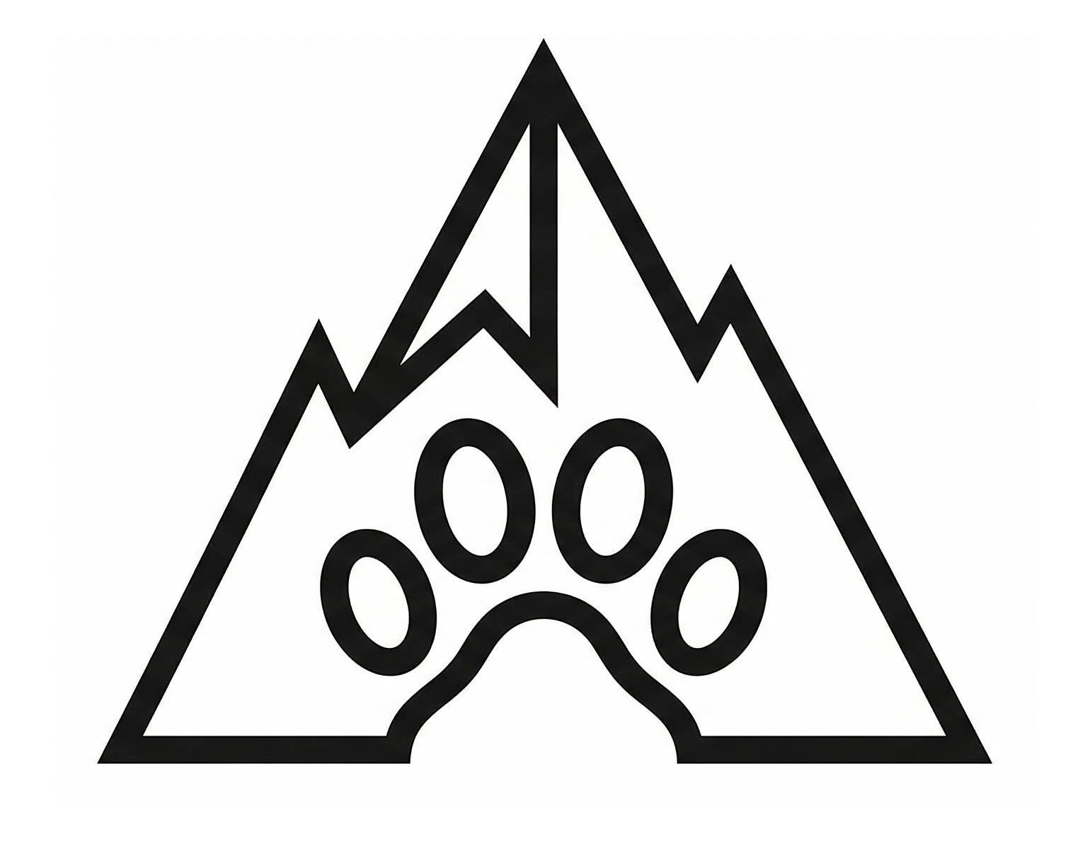 KIBOPAW mountain paw logo